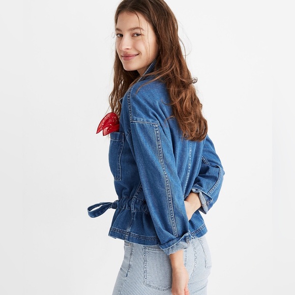 {{madewell}} Denim Southlake Military Jacket - Picture 2 of 9